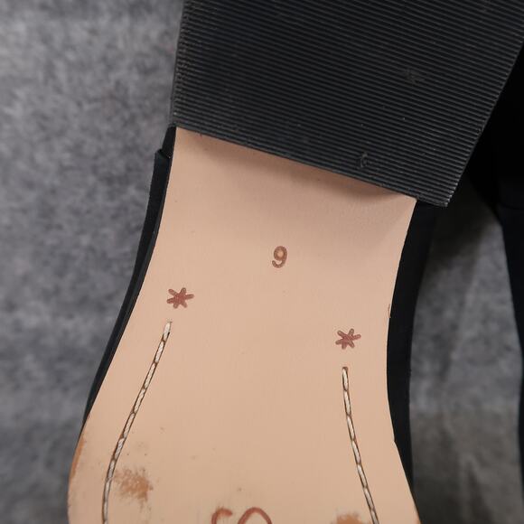 Splendid Shoes Womens 6 Bootie Niva Black Suede Leather Pointed Toe Ankle Boots - Picture 13 of 16